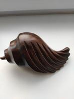 fraaie handgemaakte massief houten schelp, Enlèvement ou Envoi, Comme neuf, Autres types
