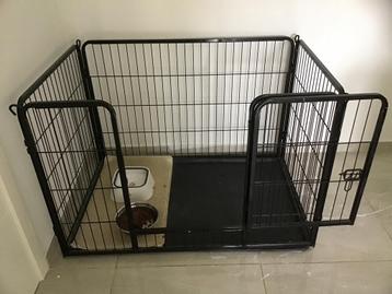 Zwarte honden hok, Ophalen, Zo goed als nieuw