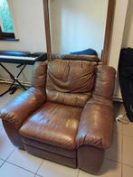 Fauteuil relax en cuir, Maison & Meubles, Fauteuils, 75 à 100 cm, Enlèvement, Utilisé, Cuir