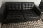 Lederen zetel, Huis en Inrichting, Zetels | Zetels, 150 tot 200 cm, Driepersoons, Ophalen of Verzenden, Zo goed als nieuw