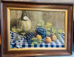 P. Verbeke Italiaans stilleven chianti druiven 84x63cm, Antiek en Kunst, Ophalen