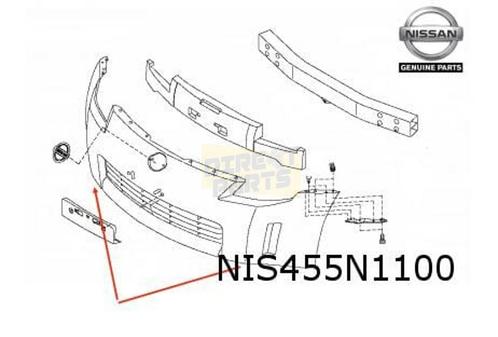 Nissan 350Z (-9/05) voorbumper (te spuiten) Origineel! F2M22, Autos : Pièces & Accessoires, Carrosserie & Tôlerie, Pare-chocs