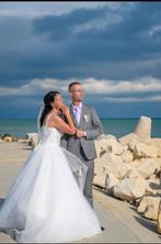 Prachtige Designer (uniek) Champagne Bruidsjurk met Korset, Ophalen of Verzenden