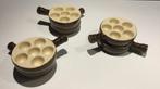 6 Emile Henry Slakken/zeevruchten Ovenschalen: 3€ voor 6, Huis en Inrichting, Keuken | Servies, Ophalen, Zo goed als nieuw, Keramiek