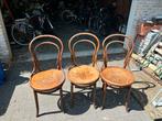 3 antieke Thonet nr. 14  stoelen/ Josef Hoffmann steil, Ophalen