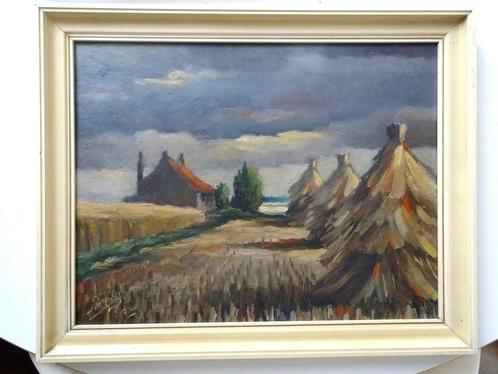 Schilderij Jan De Ridder Landschap olieverf, Antiek en Kunst, Kunst | Schilderijen | Klassiek, Ophalen