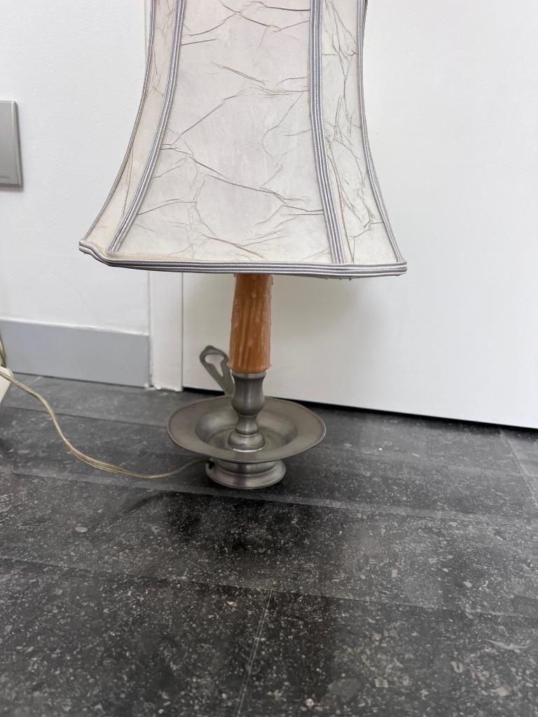 lampe avec bougie, Utilisé, Blanc, Métal, Chandelier