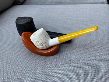 Prachtige vintage zeeschuimpijp beschikbaar voor biedingen
