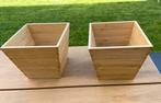 Houten bliempotten, Tuin en Terras, Ophalen, Zo goed als nieuw
