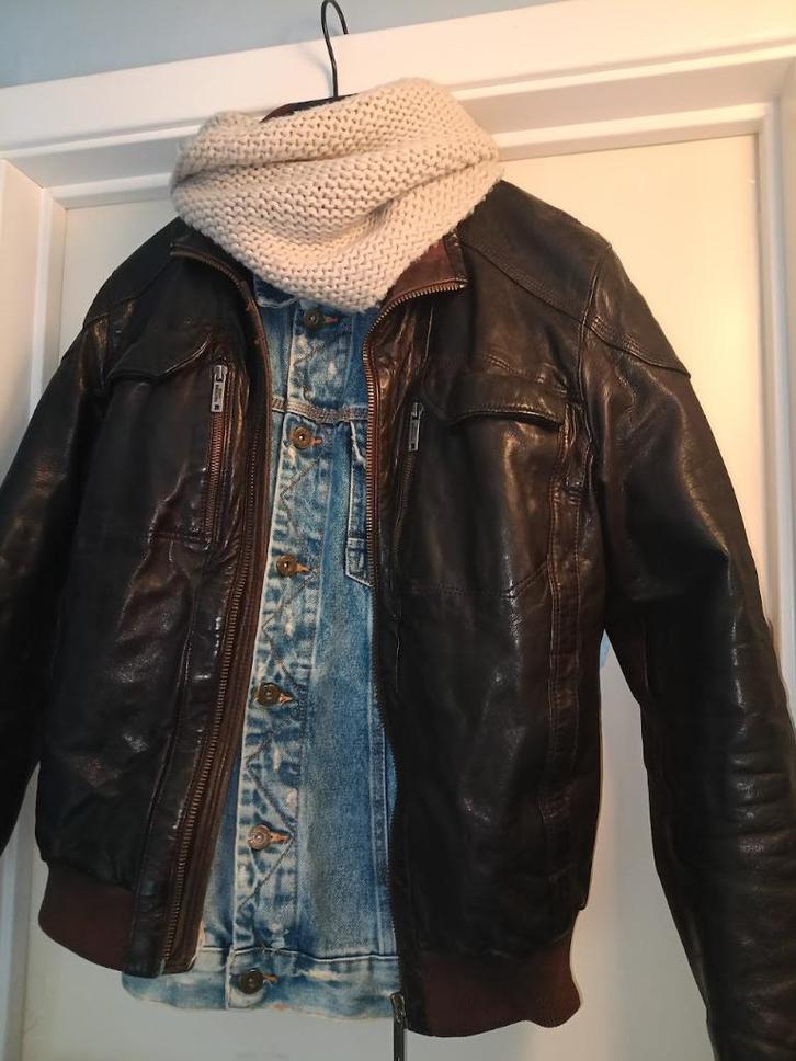 Authentique Vintage Cuir Chevignon - Taille M -Bon état, Kleding | Heren, Jassen | Winter, Gedragen, Maat 48/50 (M), Bruin, Ophalen