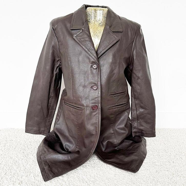 Soepele Leren Leather Master Classics Jas 3 (XL) € 65,-, Kleding | Dames, Jassen | Winter, Nieuw, Maat 46/48 (XL) of groter, Bruin