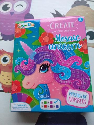Create your own mosaic unicorn - volledig nieuw