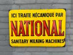 NATIONAL emaille reclamebord 1952, Ophalen of Verzenden, Gebruikt, Reclamebord
