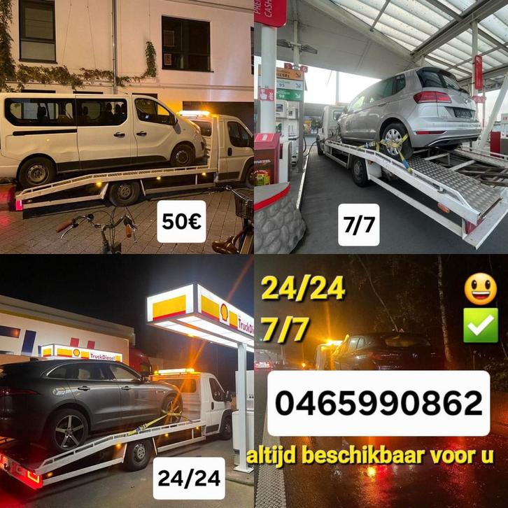 Depannage België Transport, Auto's, Audi, Particulier, Ophalen