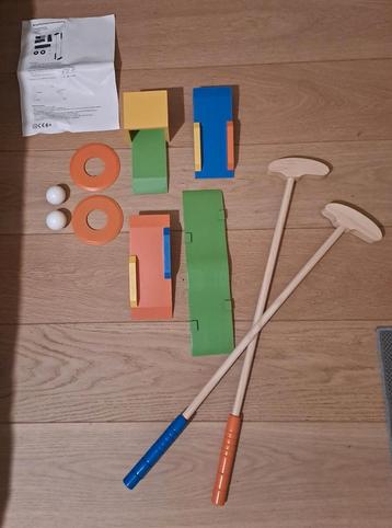 Set de golf en bois pour jouets