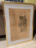 STEINLEN Théophile Alexandre Lithografie gedrukte handtekeni, Antiek en Kunst, Ophalen of Verzenden