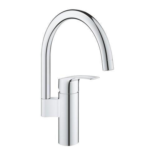 Grohe Eurosmart Keukenmengkraan met Hoge Uitloop (NIEUW), Doe-het-zelf en Bouw, Sanitair, Nieuw, Kraan, Chroom, Ophalen
