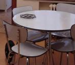 Table et chaises en formica, 100 à 150 cm, 100 à 150 cm, Autres matériaux, Rond