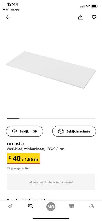Aanrechtblad ikea  beschikbaar voor biedingen
