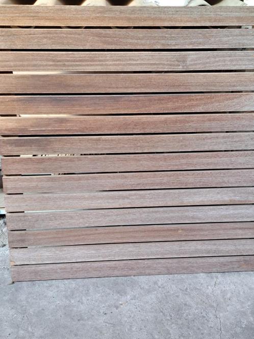 terrastegel 1 x 1 m  banquirai, Tuin en Terras, Terrasdelen en Vlonders, Nieuw, Hout, Ophalen