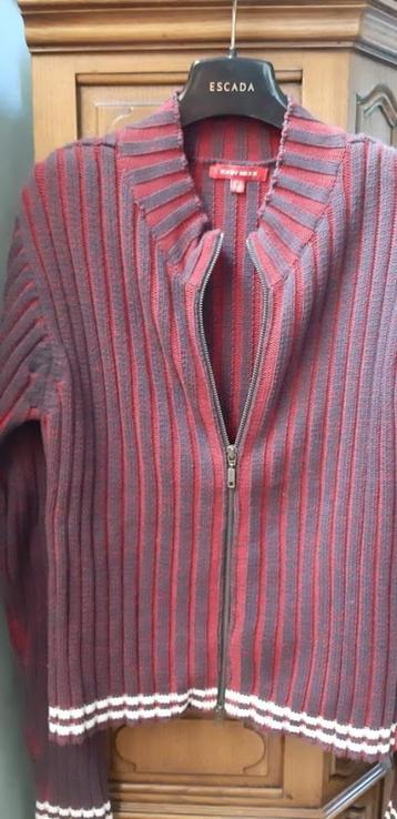 Mexx gilet blauw bordeaux tricot L als nieuw unisex beschikbaar voor biedingen