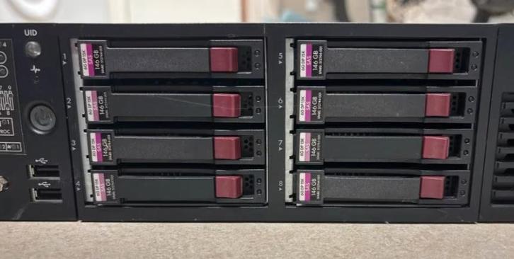 HP ProLiant server - 88GB ECC, Computers en Software, Servers, Gebruikt, 2 tot 3 Ghz, 128 GB, Hot swappable onderdelen, Ophalen