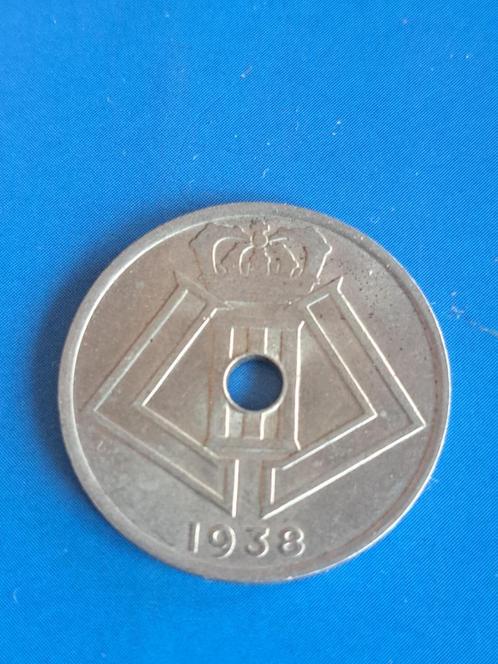 1938 België 25 centimes, Postzegels en Munten, Munten | België, Losse munt, Metaal, Verzenden