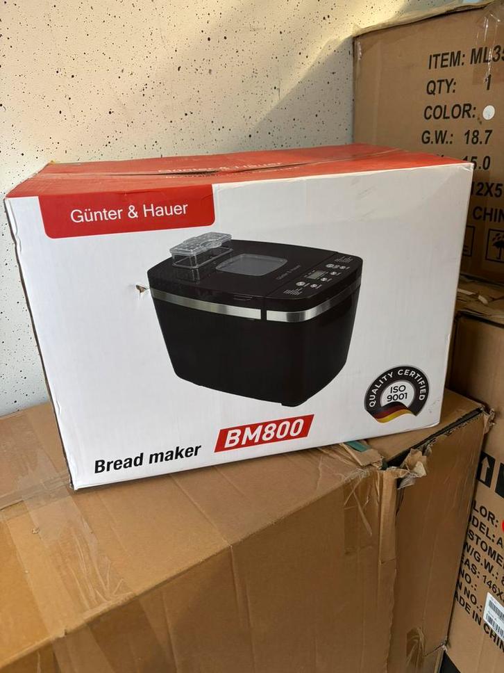 ‼️ Nieuw‼️Güntert & Hauer BM800 broodbakmachine, Elektronische apparatuur, Broodbakmachines, Nieuw, Met timer, 1200 tot 1600 gram deeg