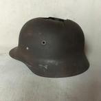 wo2 - Duitse helm M40 - maat 66 - hkp66, Verzamelen, Ophalen of Verzenden, Landmacht, Helm of Baret