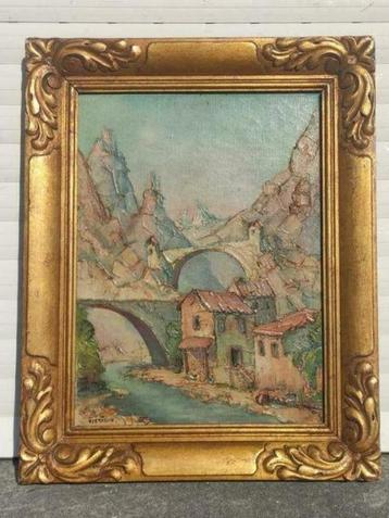 huile sur toile signe vjekoslav pejitch beschikbaar voor biedingen