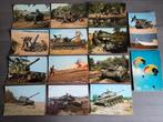 14 postkaarten Belgisch Leger Leopard tank, houwitser..., Verzamelen, Ophalen of Verzenden
