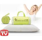 Bamboe Memory-Foam Kussen Bamboo kussens zacht comfort Nieuw, Ophalen of Verzenden, Nieuw, Wit, Kussen
