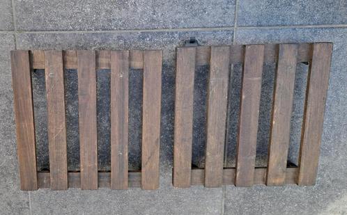 Twee nieuwe planten trolleys in meranti hout, Tuin en Terras, Bloembakken en Plantenbakken, Nieuw, Hout, Binnen, Balkon, Tuin