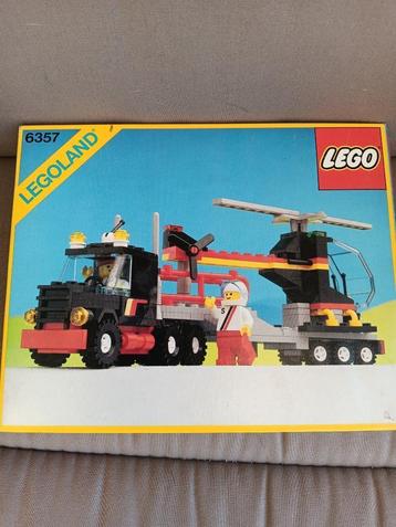 Lego vrachtwagen met helicopter, Ophalen, Gebruikt, Complete set, Lego