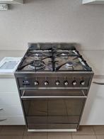 Gasfornuis + elektrische oven, Elektronische apparatuur, Fornuizen, Ophalen, Gebruikt, Hete lucht, Tussenbouw