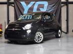 Fiat 500c 1.2 benzine airco, Auto's, Euro 5, Beige, Zwart, Leder