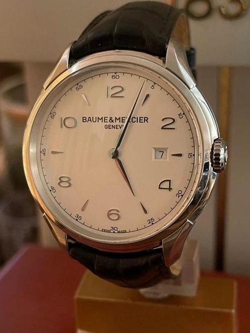 Baume Mercier Clifton 45mm heren horloge absolute nieuwstaat, Handtassen en Accessoires, Horloges | Heren, Zo goed als nieuw, Polshorloge