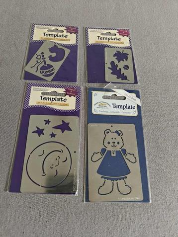 4 stainless steel templates beschikbaar voor biedingen