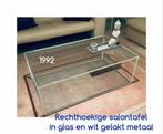 Salontafel met glas Metaform - 70x115 cm, Ophalen, Zo goed als nieuw, Glas