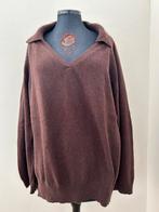 loulou studio bruin v hals trui polo model maat m, Verzenden, Gedragen, Maat 38/40 (M), Bruin