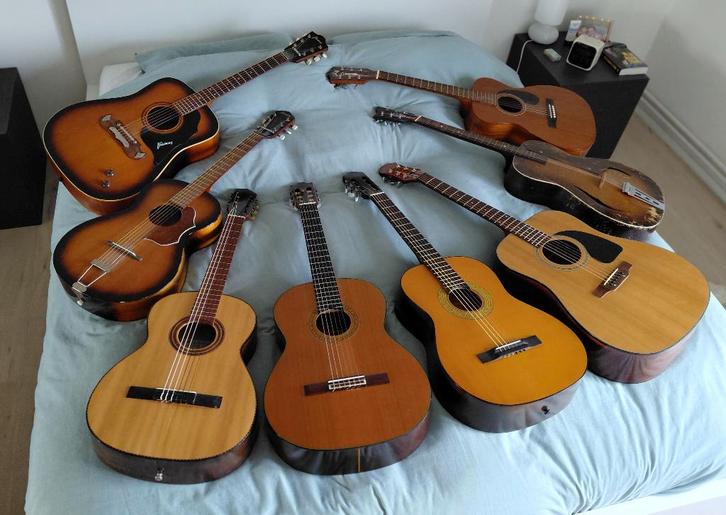 Verschillende gitaren..., Musique & Instruments, Instruments à corde | Guitares | Acoustiques, Utilisé, Guitare Western ou Guitare Folk