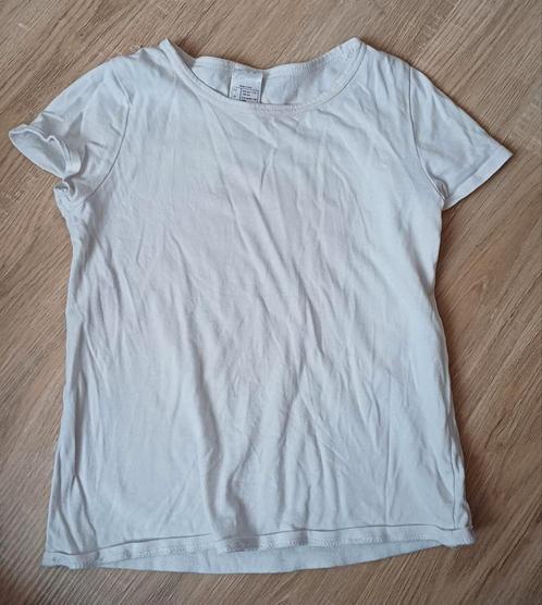 T-shirt blanc, 5-6ans, T113/122, Enfants & Bébés, Vêtements enfant | Taille 116, Utilisé, Garçon ou Fille, Autres types, Enlèvement ou Envoi