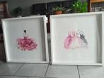 2 fotolijsten met poster - 52,5 x 52,5 cm -ikea, Huis en Inrichting, Ophalen, 50 tot 75 cm, Zo goed als nieuw, Foto of Poster