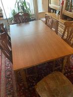Tafel , 6 stoelen, Ophalen, Eikenhout, 50 tot 100 cm, Zo goed als nieuw