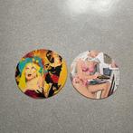 2 Schilderwerkjes op vinylplaat, Antiek en Kunst, Ophalen
