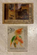 2 postzegels, Ophalen of Verzenden, Gestempeld, Overige thema's