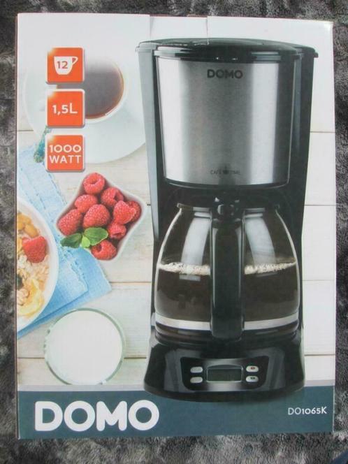 Domo DO1065K Koffiezetapparaat 1000w 1,5 Liter Timer Nieuw, Elektronische apparatuur, Koffiezetapparaten, Nieuw, Gemalen koffie