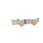 Houten trekfiguur krokodil JaBaDaBaDo, Kinderen en Baby's, Kraamcadeaus en Geboorteborden, Ophalen of Verzenden, Nieuw, Kraamcadeau