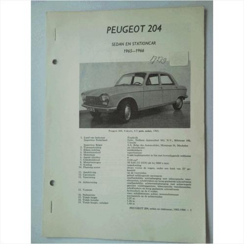 Peugeot 204 Vraagbaak losbladig 1965-1966 #3 Nederlands, Livres, Autos | Livres, Utilisé, Peugeot, Enlèvement ou Envoi