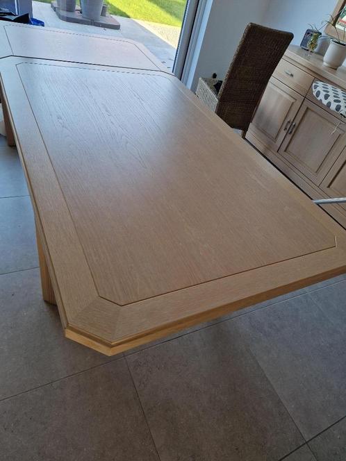 Tafel 'Roma' Eik verlengbaar/uitschuifbaar 160 - 220 x 100, Huis en Inrichting, Tafels | Eettafels, Zo goed als nieuw, 100 tot 150 cm